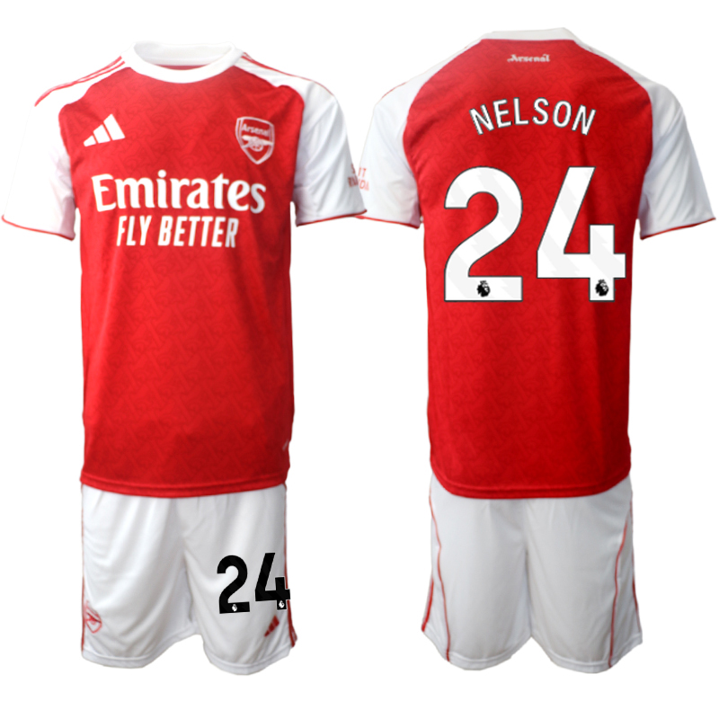 Men 2025-2026 Club Arsenal home red 24 Soccer Jersey 01